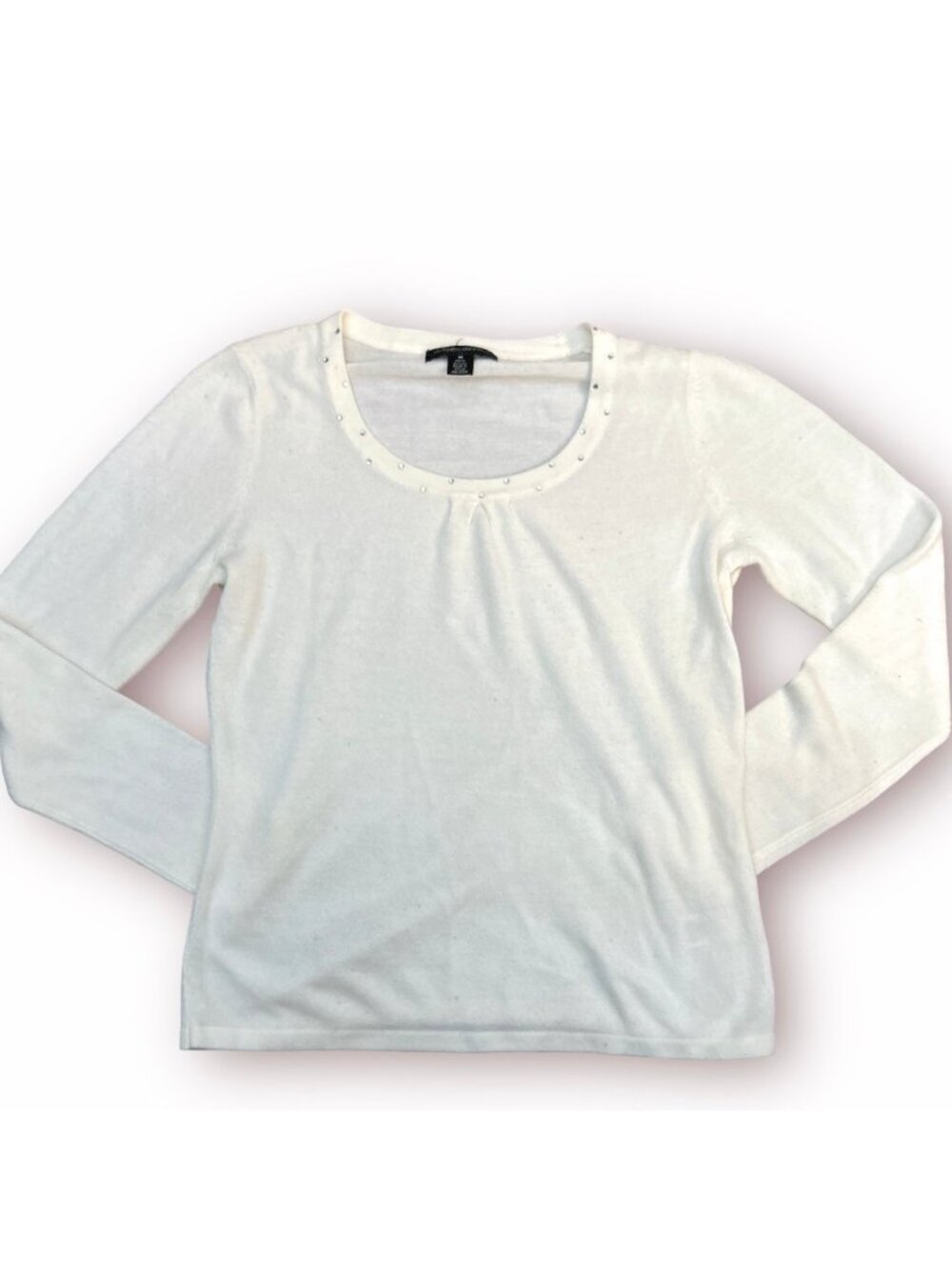 Vintage Designers Originals Luxelon White Sweater Women’s Medium